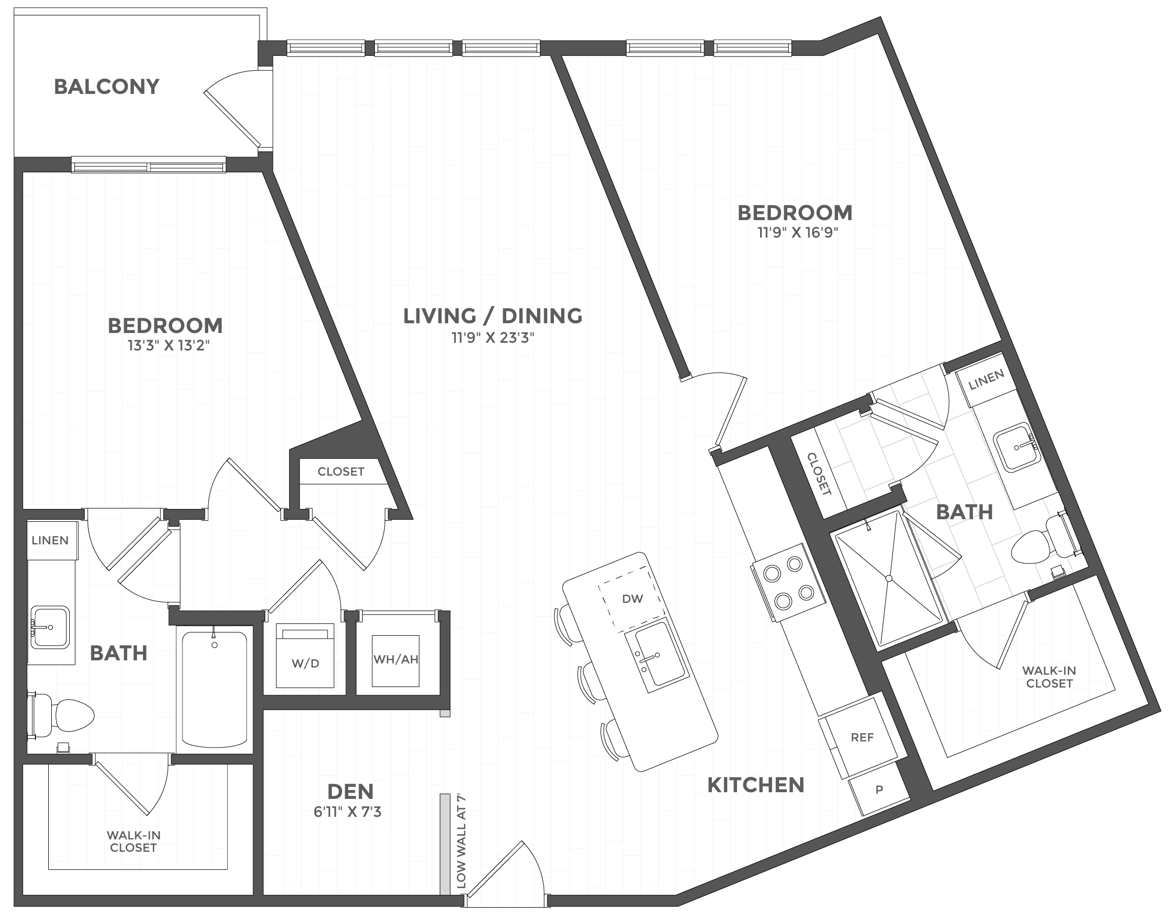 Floor Plan Image of Apartment Apt 210